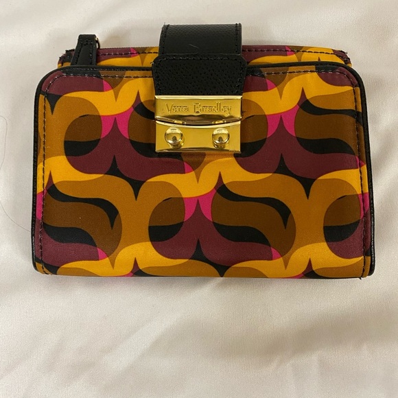 Vera Bradley Women's Pushlock Wallet in Modern Lights Multicolored - Picture 1 of 5
